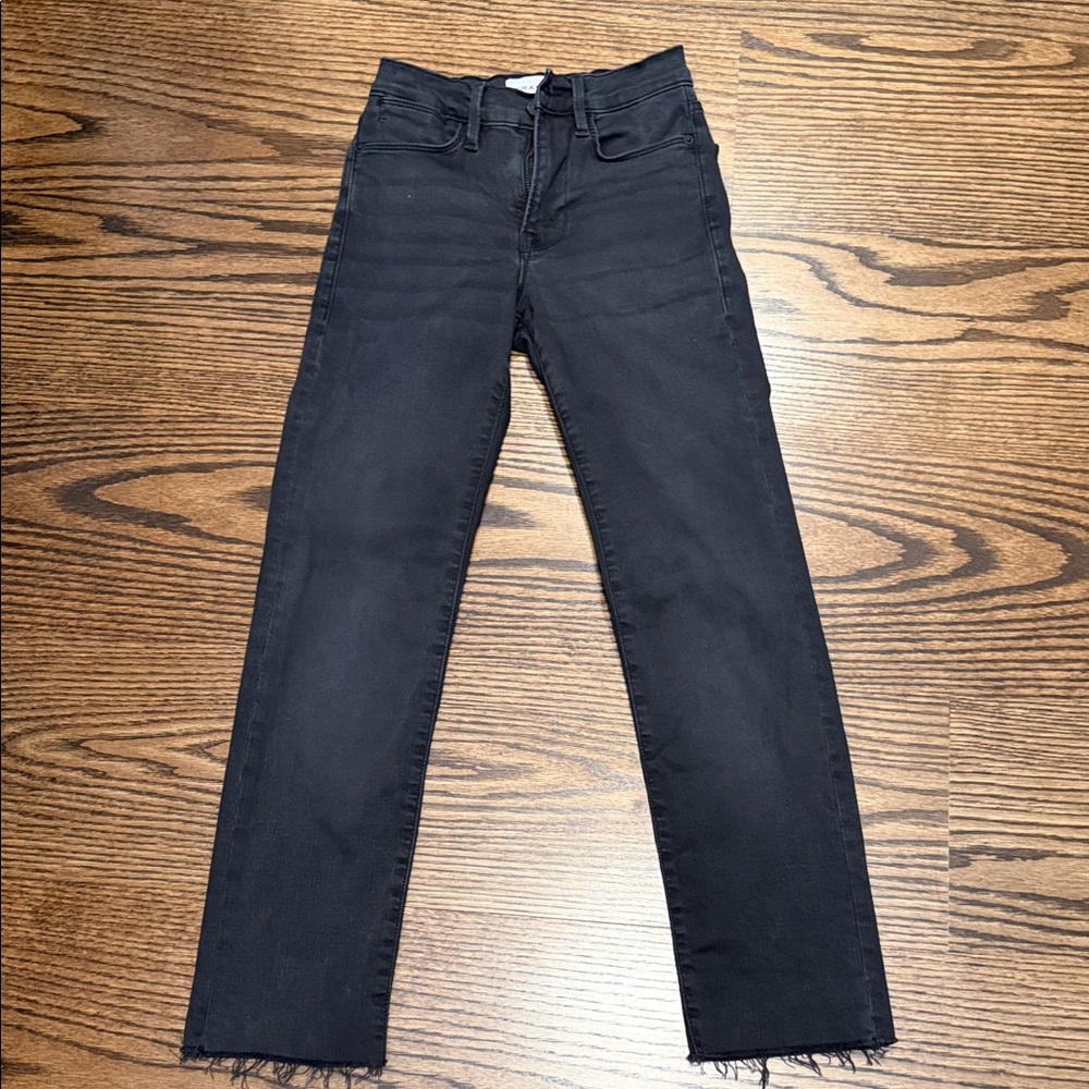Frame Denim Black Skinny Jeans
